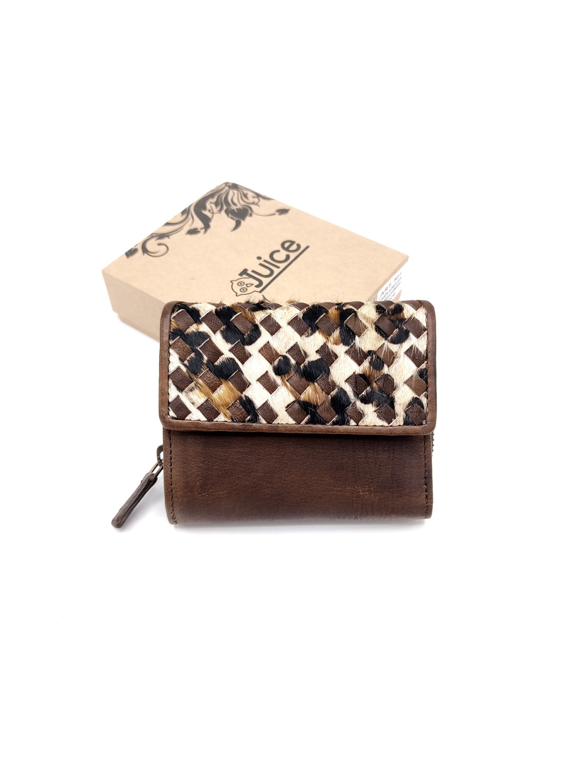 Portafoglio intrecciato in pelle di vitello art.  LE501.422