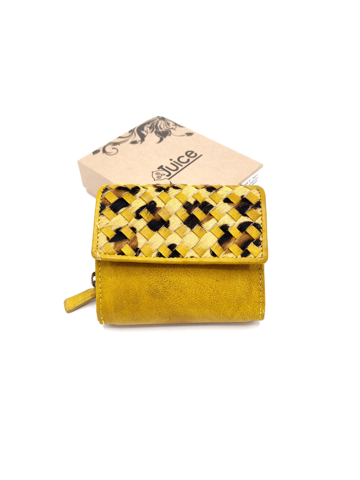 Portafoglio intrecciato in pelle di vitello art.  LE501.422