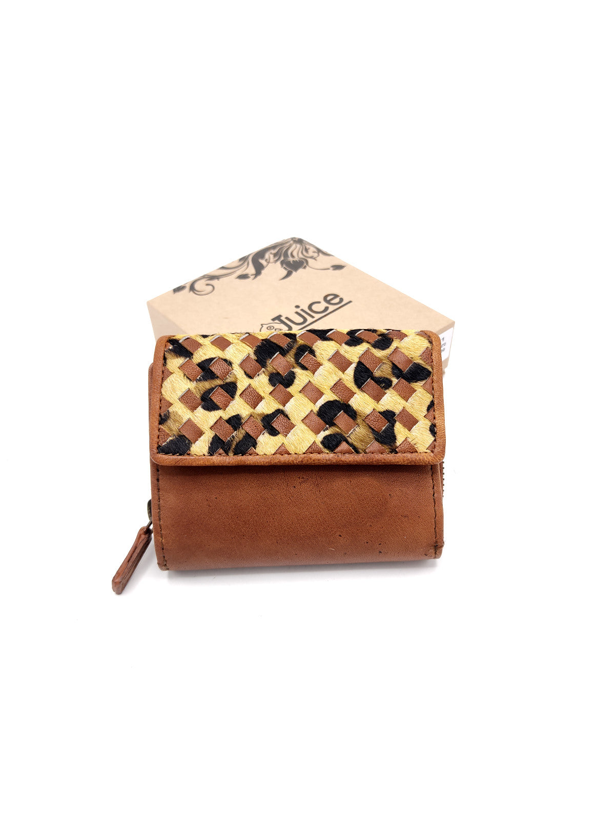 Portafoglio intrecciato in pelle di vitello art.  LE501.422