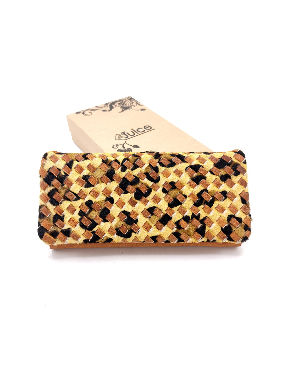 Portafoglio intrecciato in pelle di vitello art.  LE1033.422