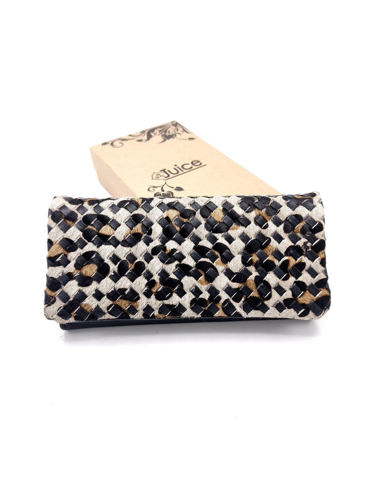 Portafoglio intrecciato in pelle di vitello art.  LE1033.422