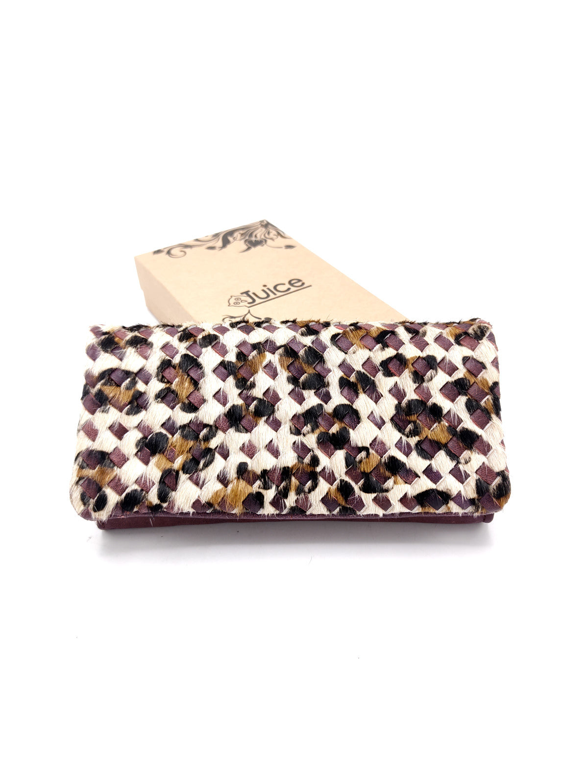 Portafoglio intrecciato in pelle di vitello art.  LE1033.422