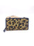 Washed leather and calf hair wallet art. LE1059.422