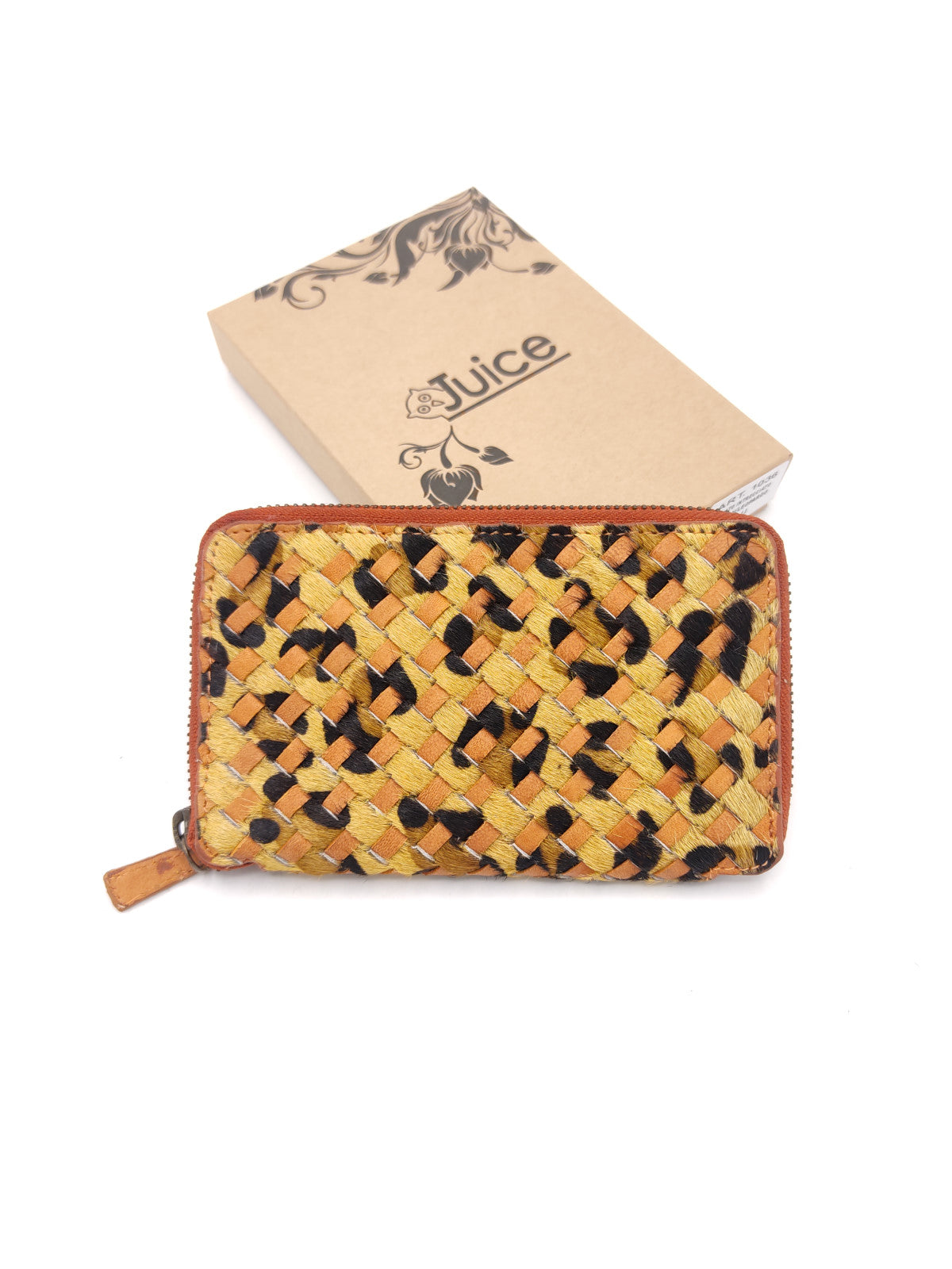 Portafoglio intrecciato in pelle lavata di vitello art.  LE1036.422