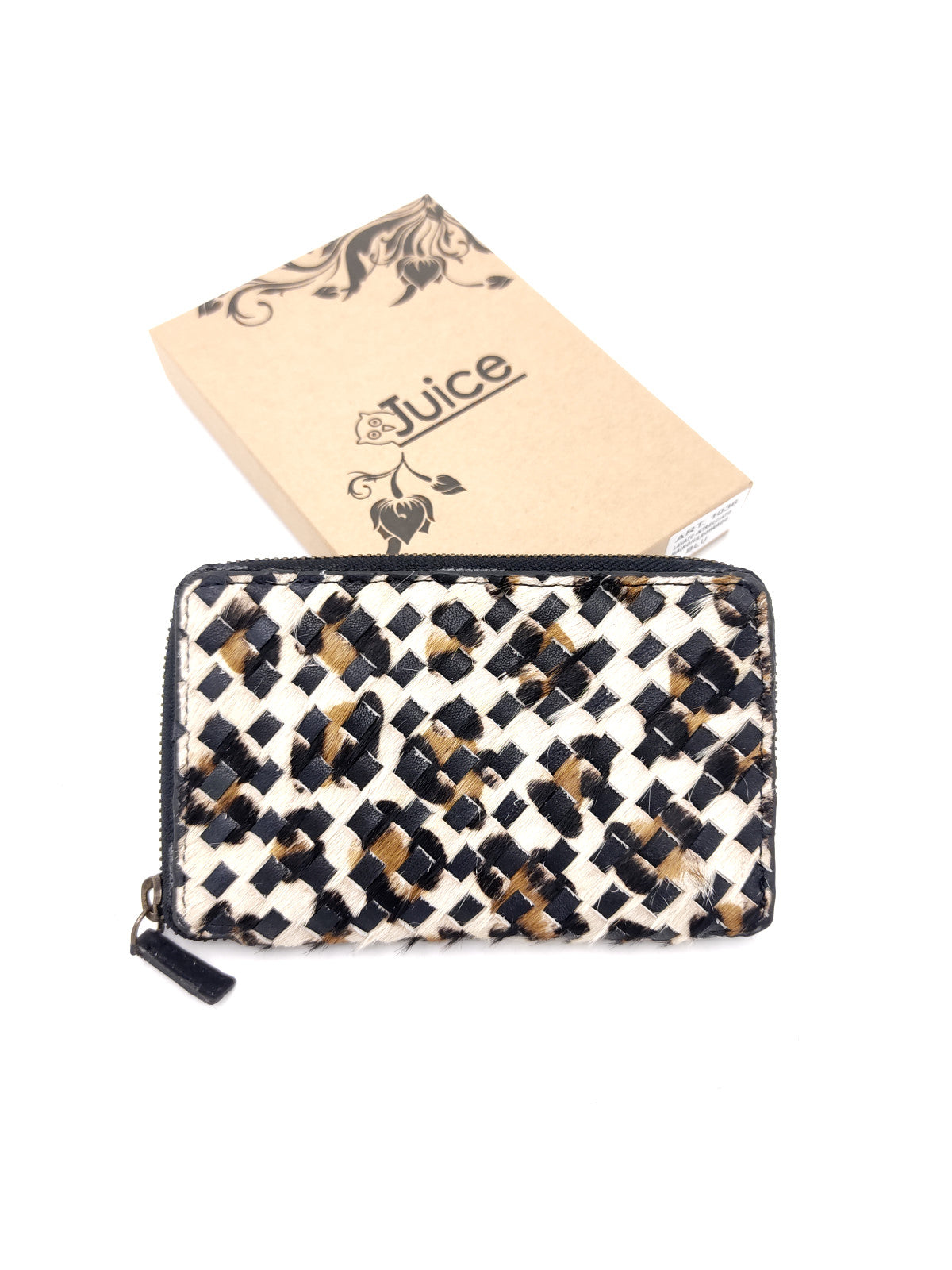 Portafoglio intrecciato in pelle lavata di vitello art.  LE1036.422