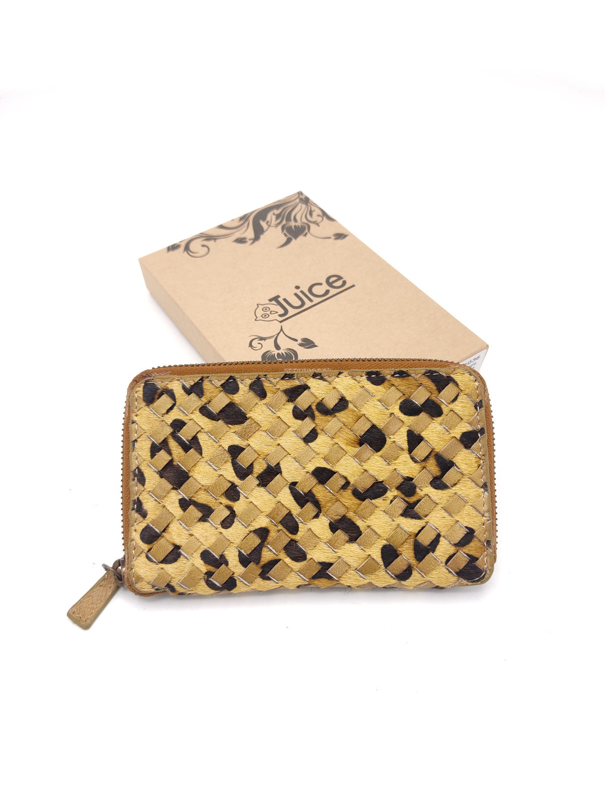 Portafoglio intrecciato in pelle lavata di vitello art.  LE1036.422