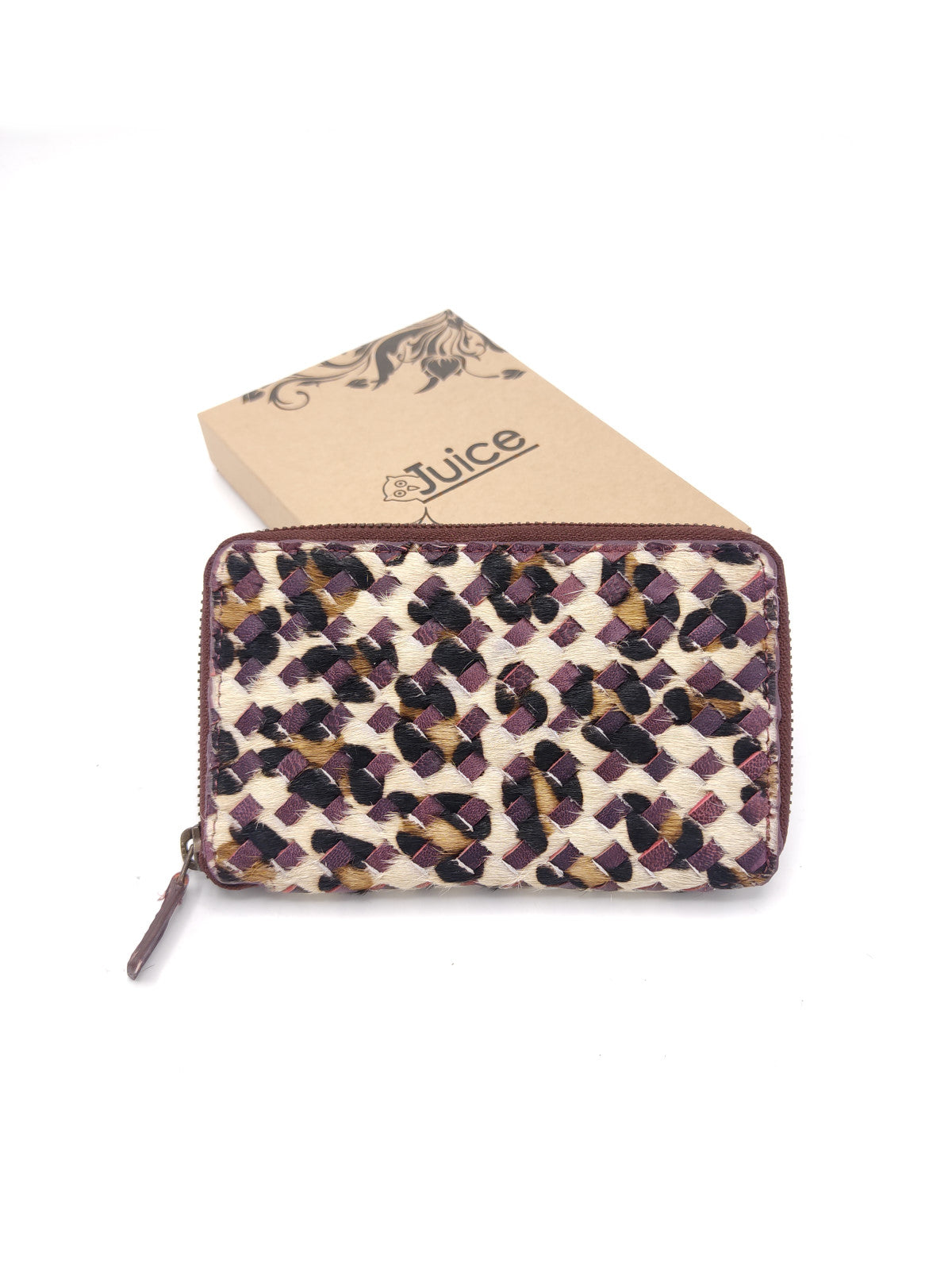 Portafoglio intrecciato in pelle lavata di vitello art.  LE1036.422