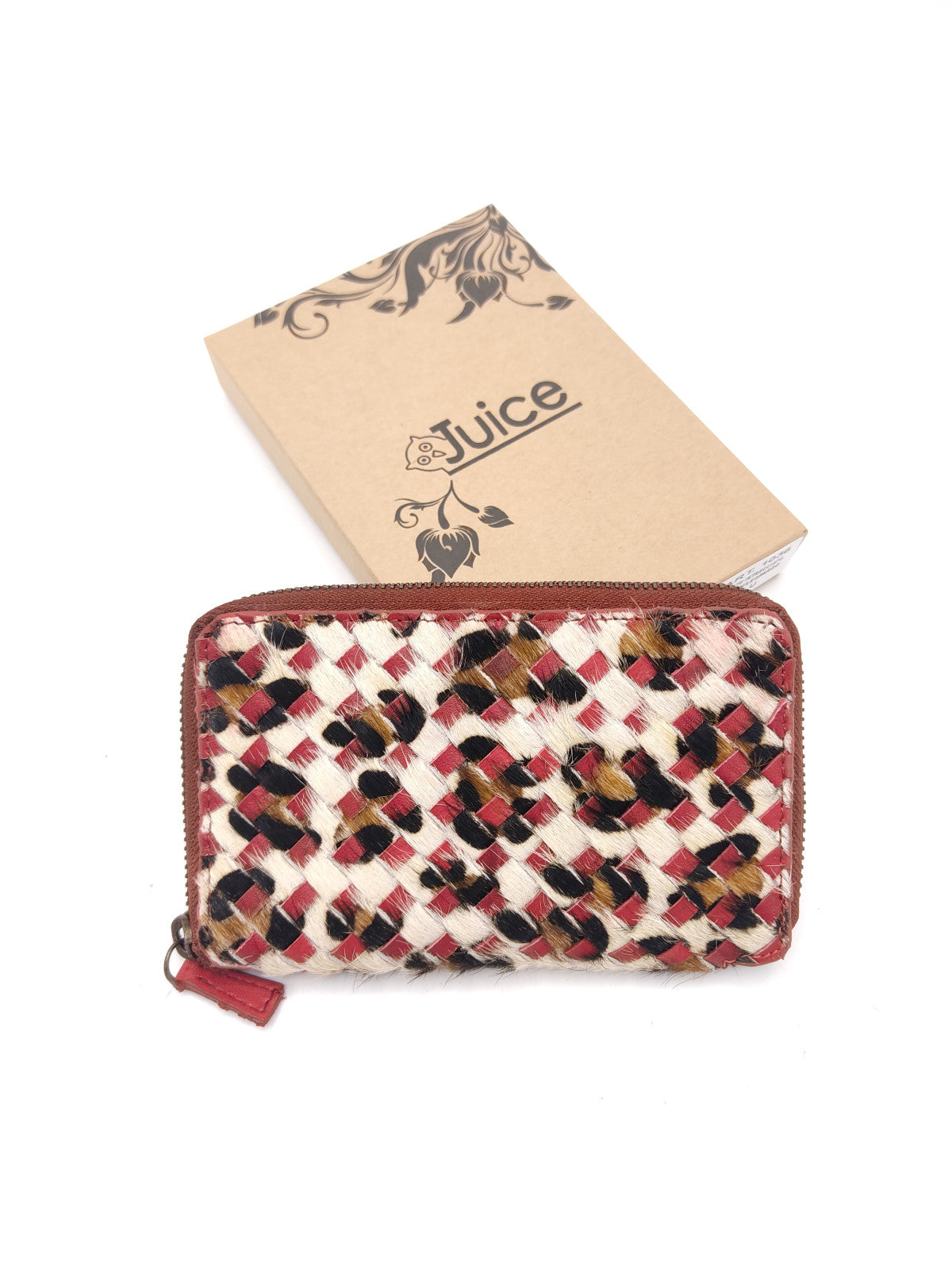 Portafoglio intrecciato in pelle lavata di vitello art.  LE1036.422