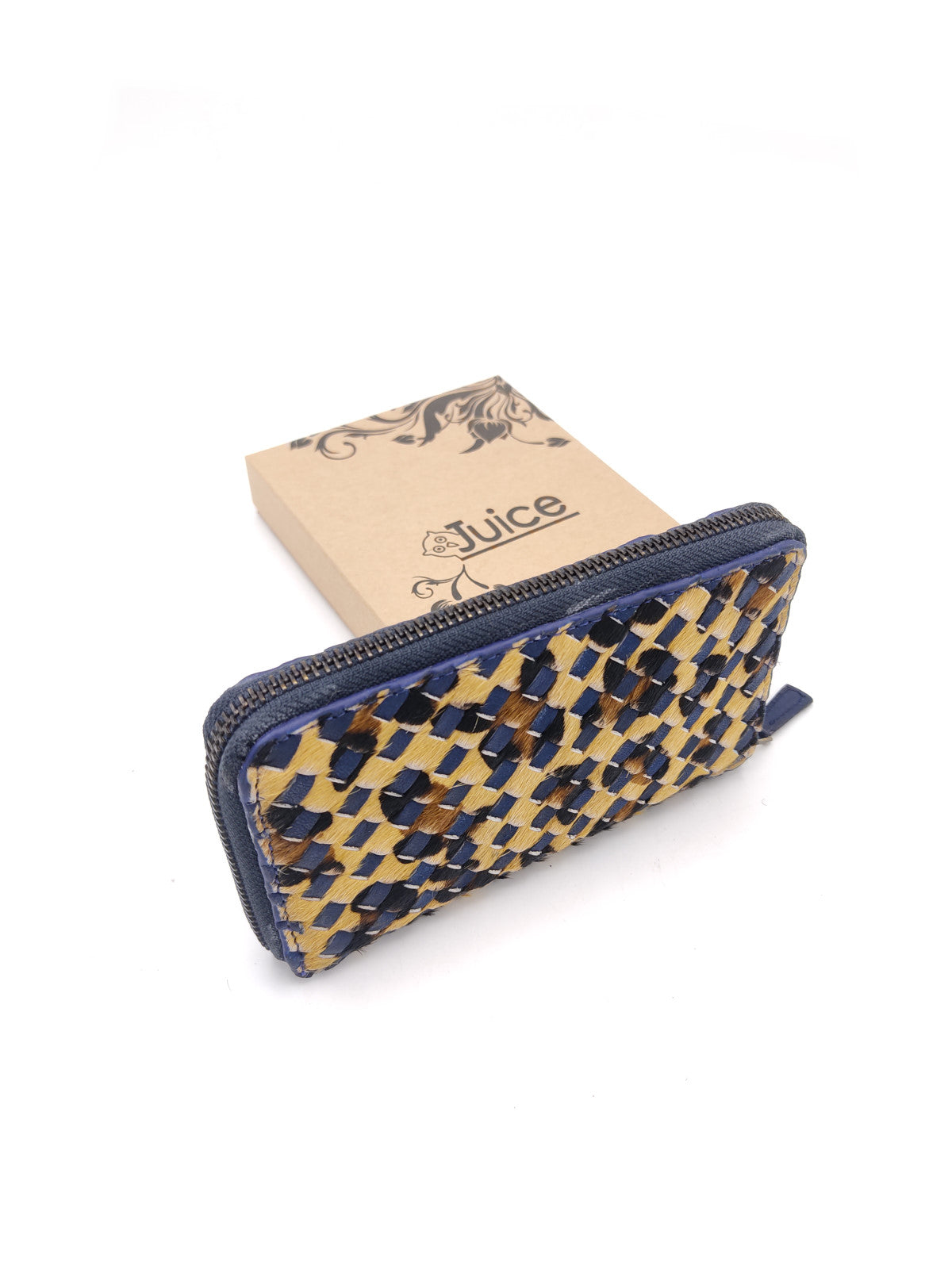 Portafoglio intrecciato in pelle lavata di vitello art.  LE1036.422