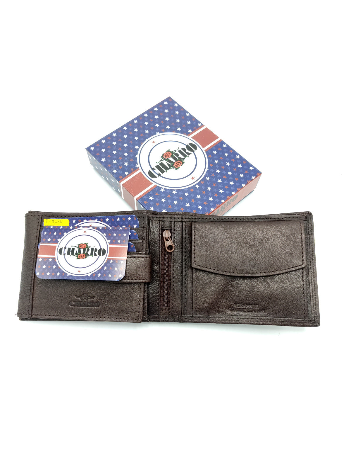Portafoglio in vera pelle per gli uomini, marchio Charro, art.  IMER1373.422