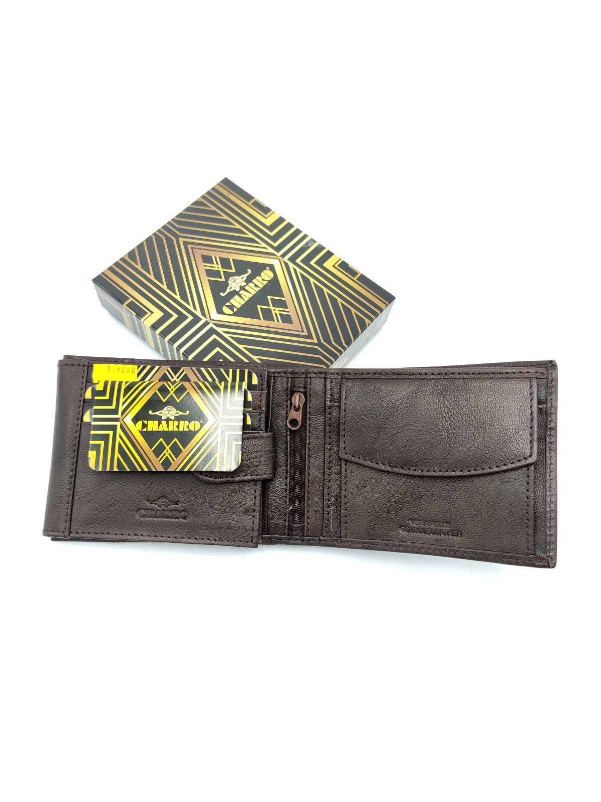 Portafoglio in vera pelle per gli uomini, marchio Charro, art.  ITTI1373.422