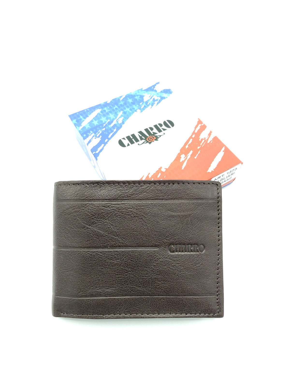 Portafoglio in vera pelle per gli uomini, marchio Charro, art.  CAGL1373.422