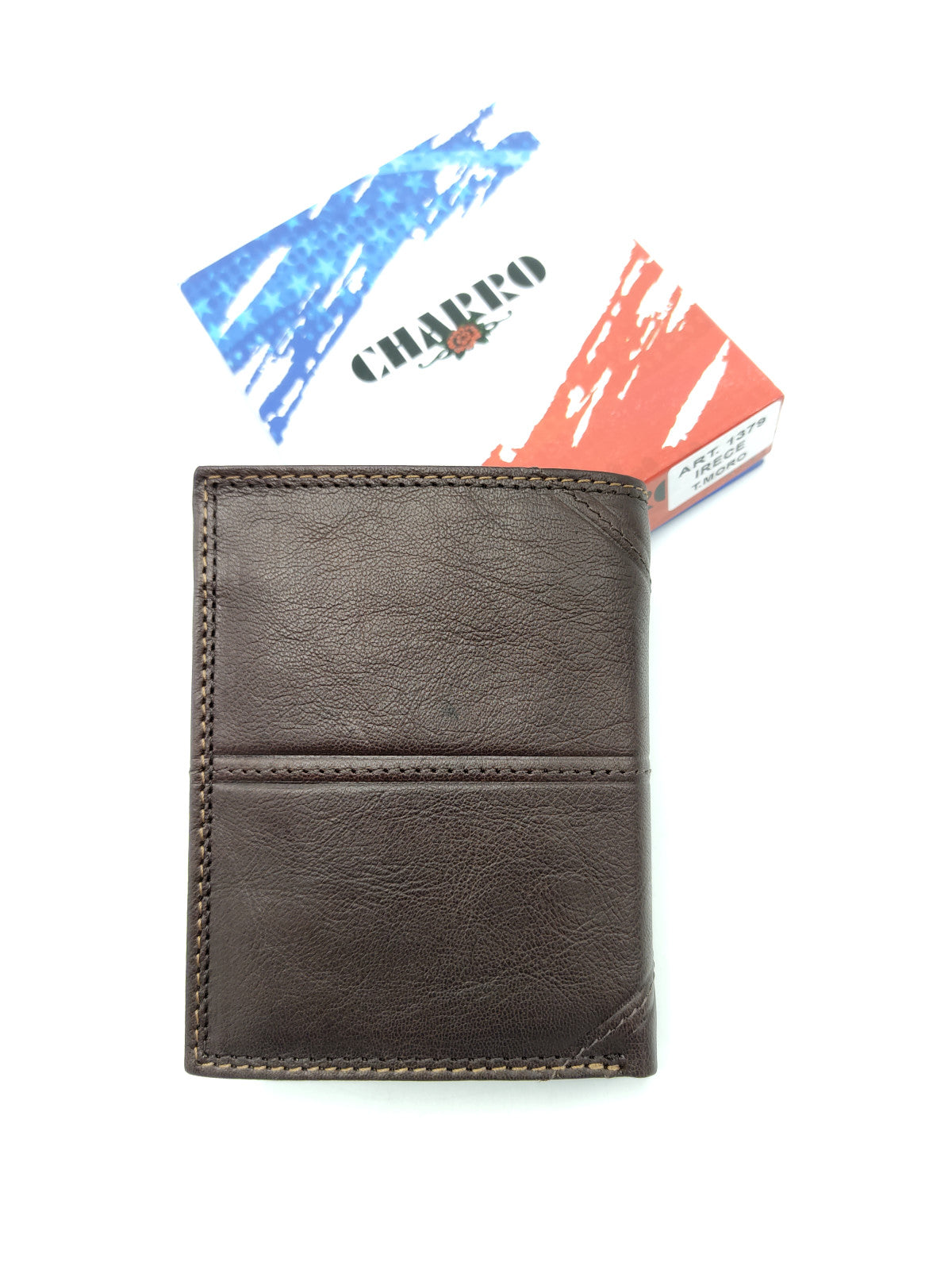 Genuine leather wallet for men, Brand Charro, art. IREC1379.422