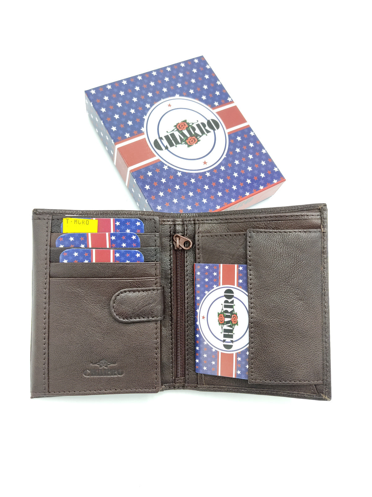 Portafoglio in vera pelle per gli uomini, marchio Charro, art.  ISPI1379.422