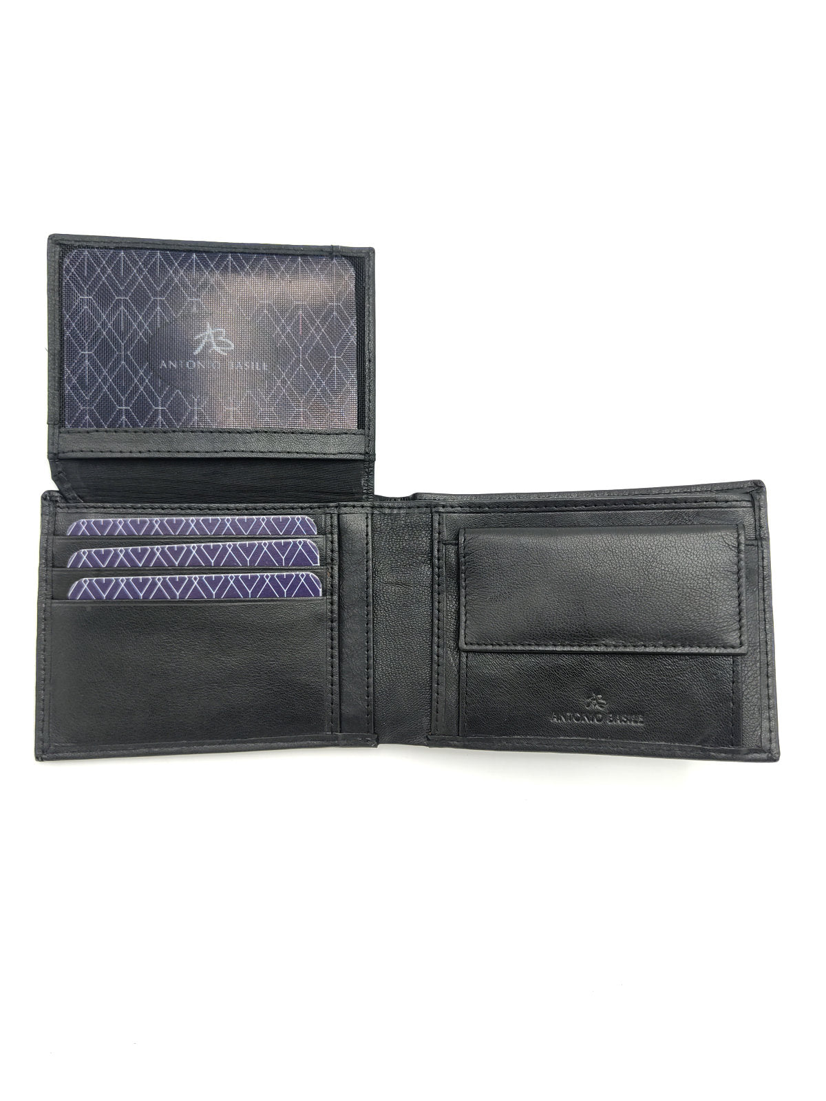 Scatola regalo portafoglio in pelle + cintura in pelle, per gli uomini, marchio Antonio Basile, art.  1123-CINT.422