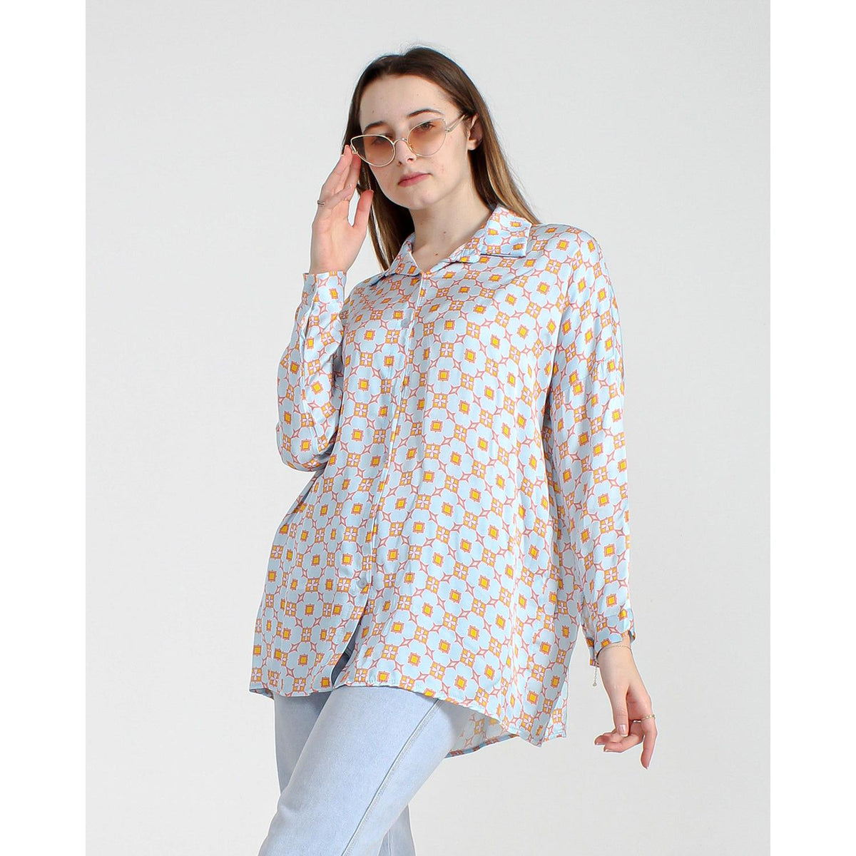 Silk shirt, for women, Made in Italy, art. 5526-2