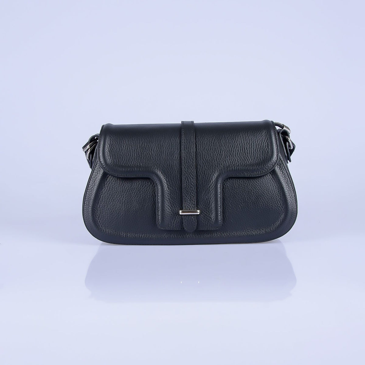 Tumbled genuine leather handbag art. 112350