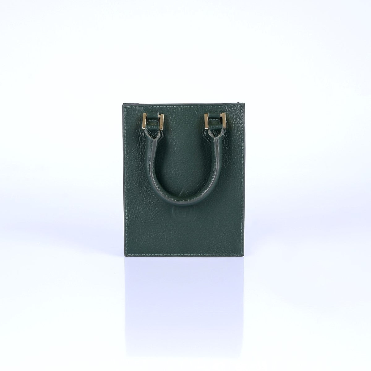 Tumbled genuine leather handbag art. 112343