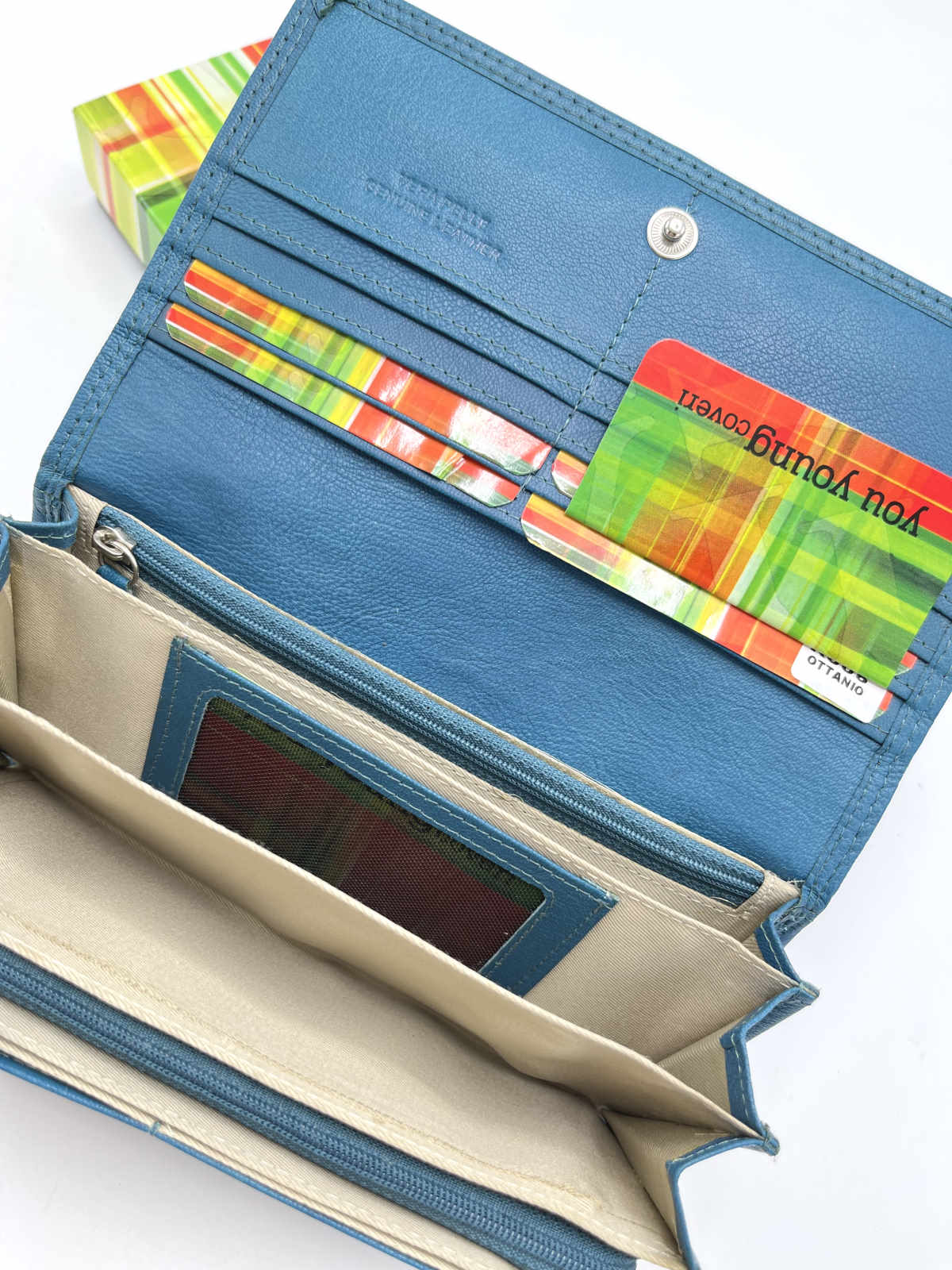 Portafoglio in vera pelle da donna, Brand You Young Coveri, art.  GAVIR005.422