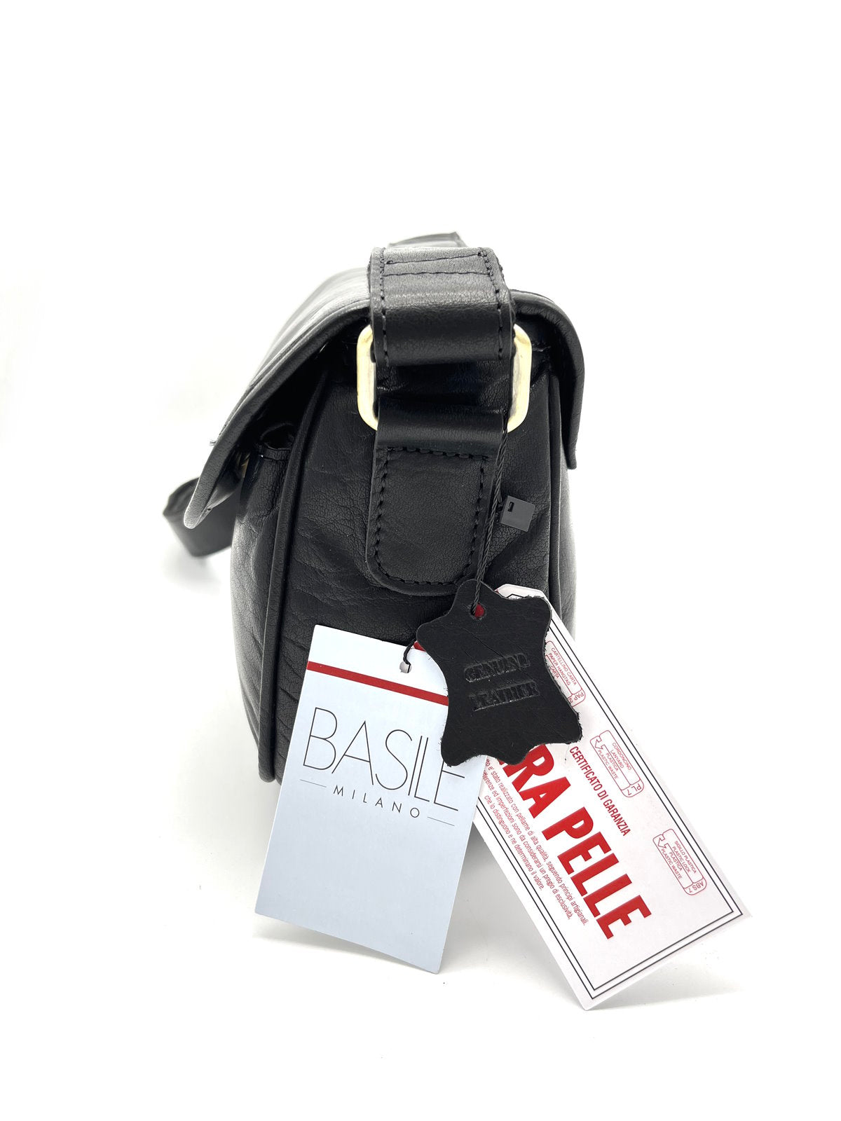 Brand Basile, Genuine Leather Crossbody Bag, for men, art. BA3542TI.392