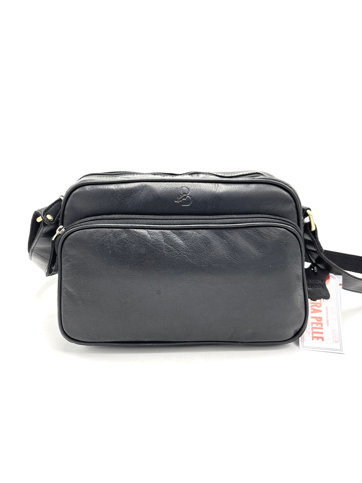 Brand Basile, Genuine Leather Crossbody Bag, for men, art. BA3540TI.392