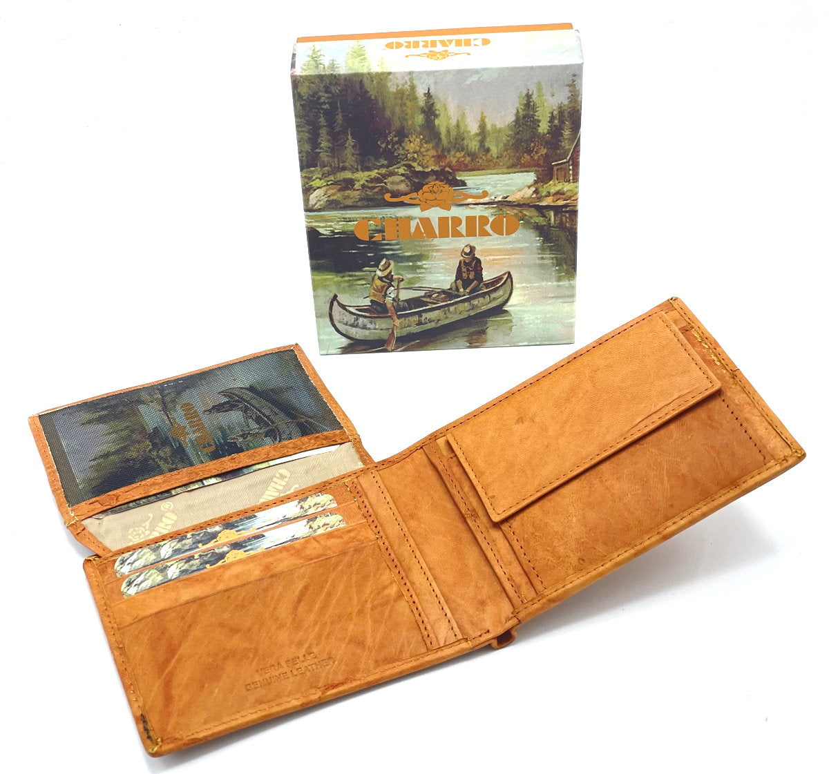Portafoglio in vera pelle per gli uomini, marchio Charro, art.  MUGE1123.422