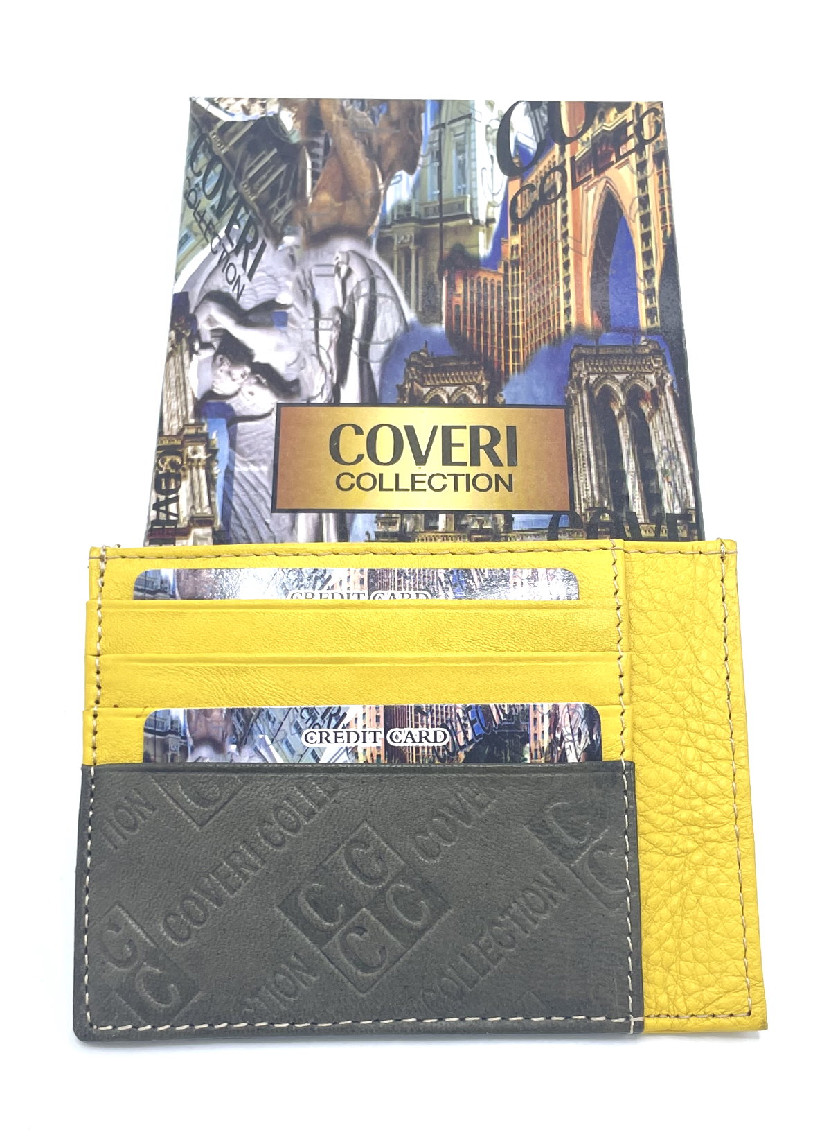 Genuine leather card holder for men, brand Coveri Collection, art. 517921.335