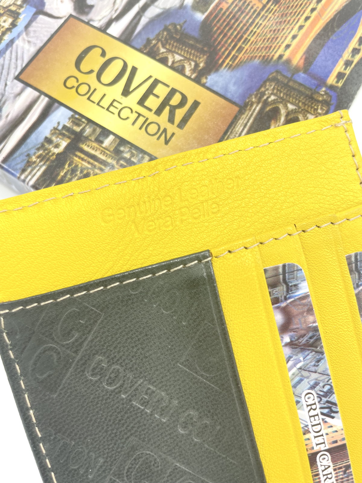 Genuine leather card holder for men, brand Coveri Collection, art. 517921.335