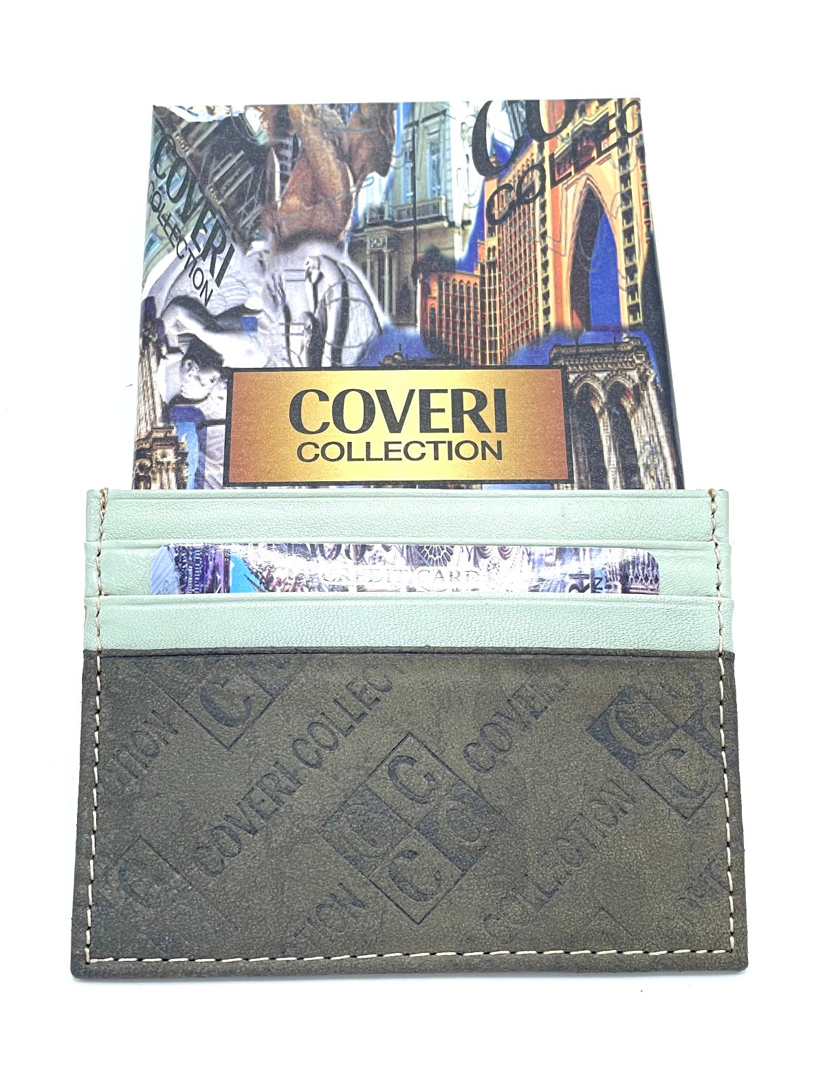 Porta carte in vera pelle per uomo, marchio Coveri Collection, art.  517053.335