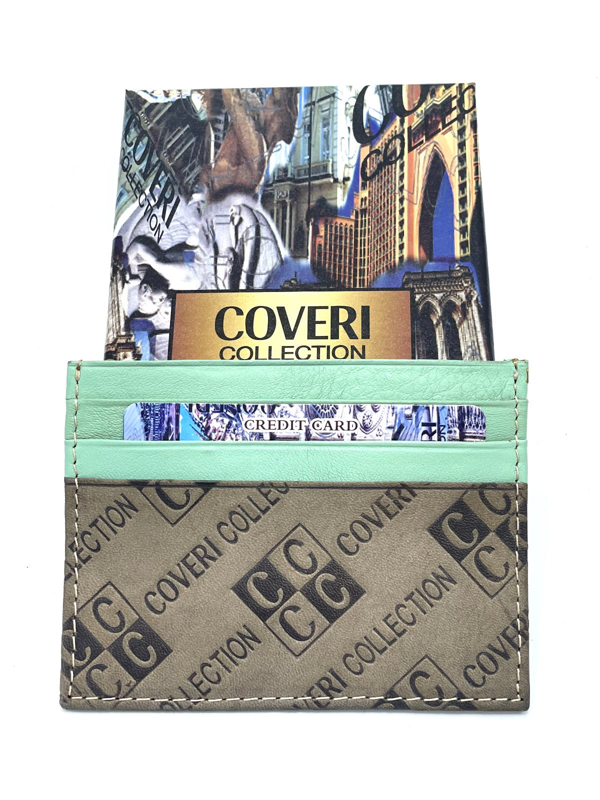 Porta carte in vera pelle per uomo, marchio Coveri Collection, art.  517053.335