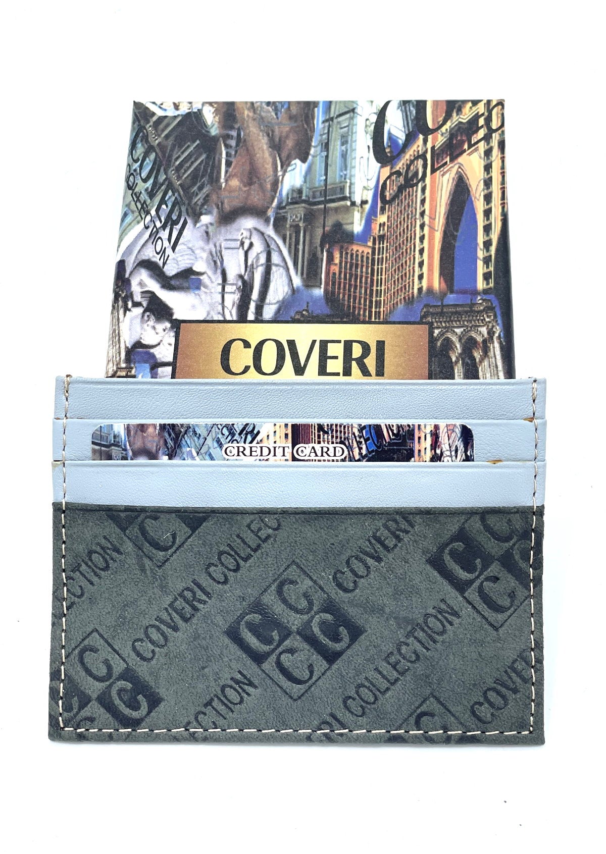 Porta carte in vera pelle per uomo, marchio Coveri Collection, art.  517053.335