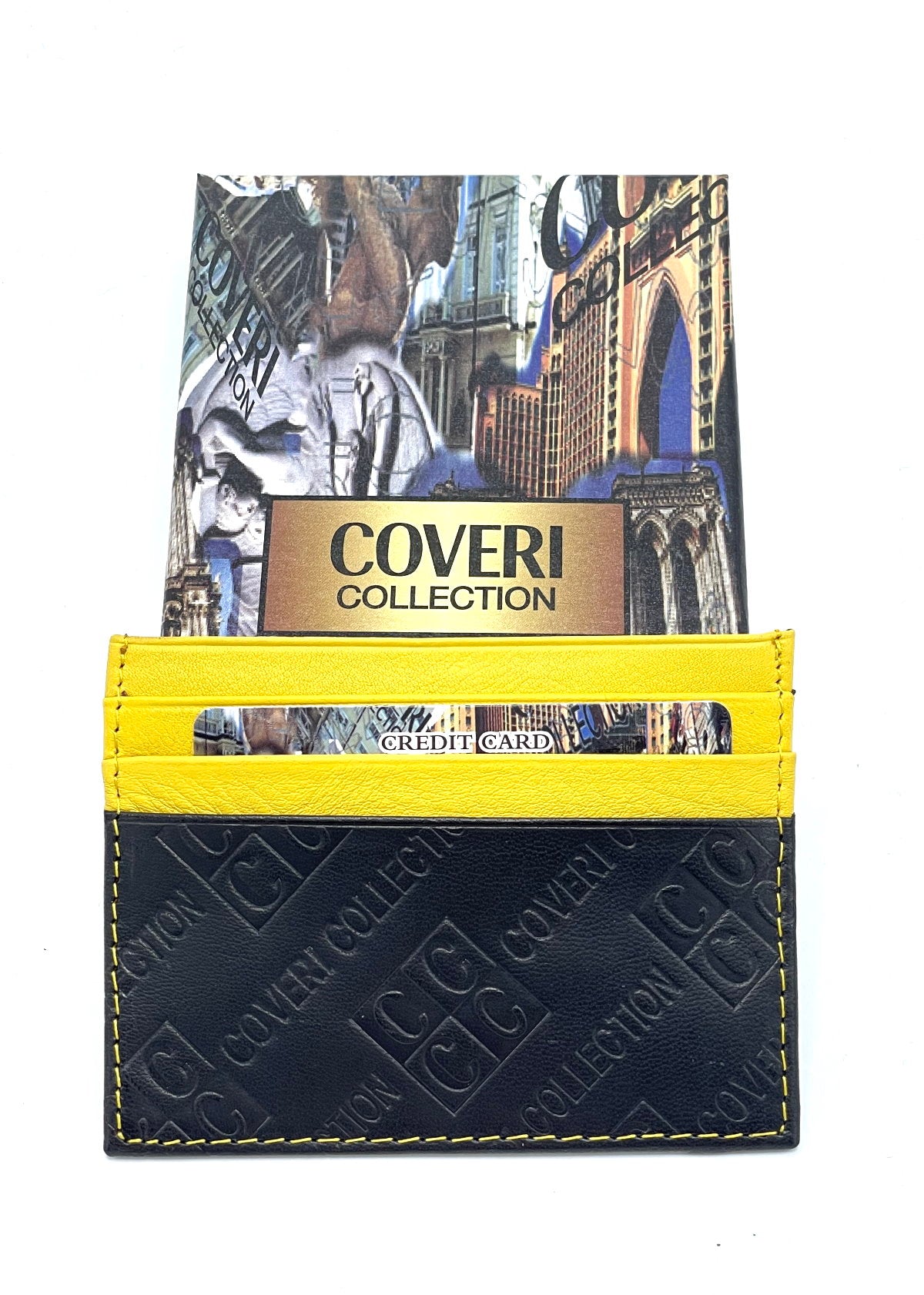 Porta carte in vera pelle per uomo, marchio Coveri Collection, art.  517053.335