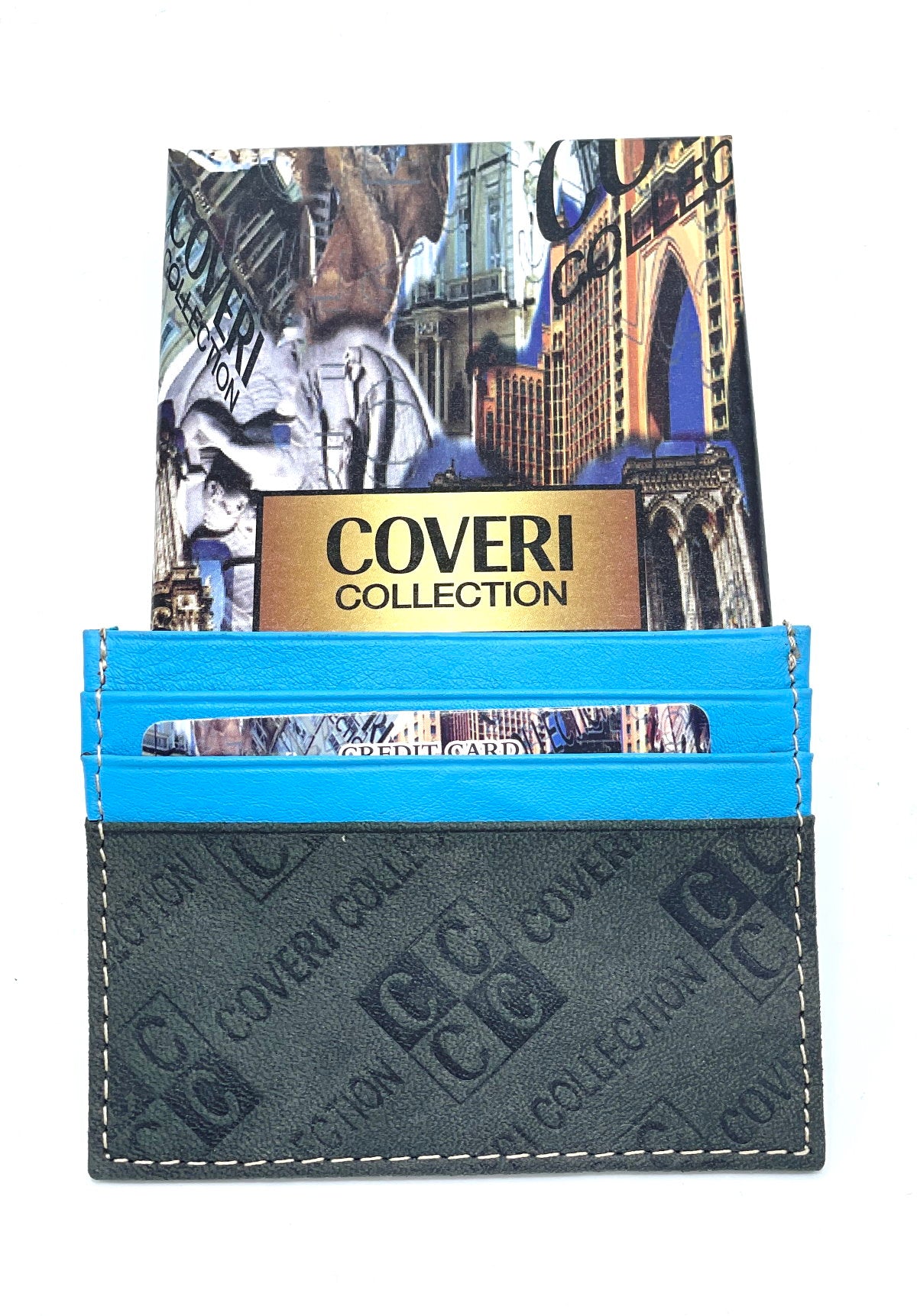 Porta carte in vera pelle per uomo, marchio Coveri Collection, art.  517053.335