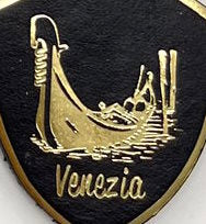 Genuine leather Keychain, Made in Italy, art. KVenezia1