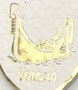 Genuine leather Keychain, Made in Italy, art. KVenezia1