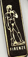 Genuine leather Keychain, Made in Italy, art. KFirenze2