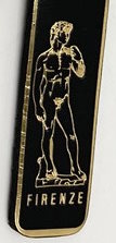 Genuine leather Keychain, Made in Italy, art. KFirenze2