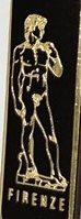 Genuine leather Keychain, Made in Italy, art. KFirenze2