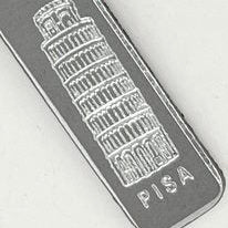 Genuine leather Keychain, Made in Italy, art. KPisa1