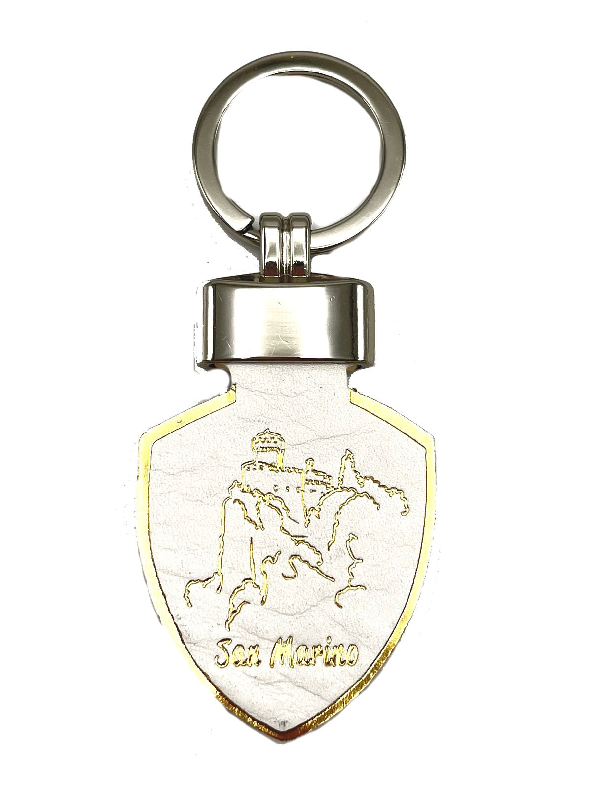 Genuine leather Keychain, Made in Italy, art. KSanMarino