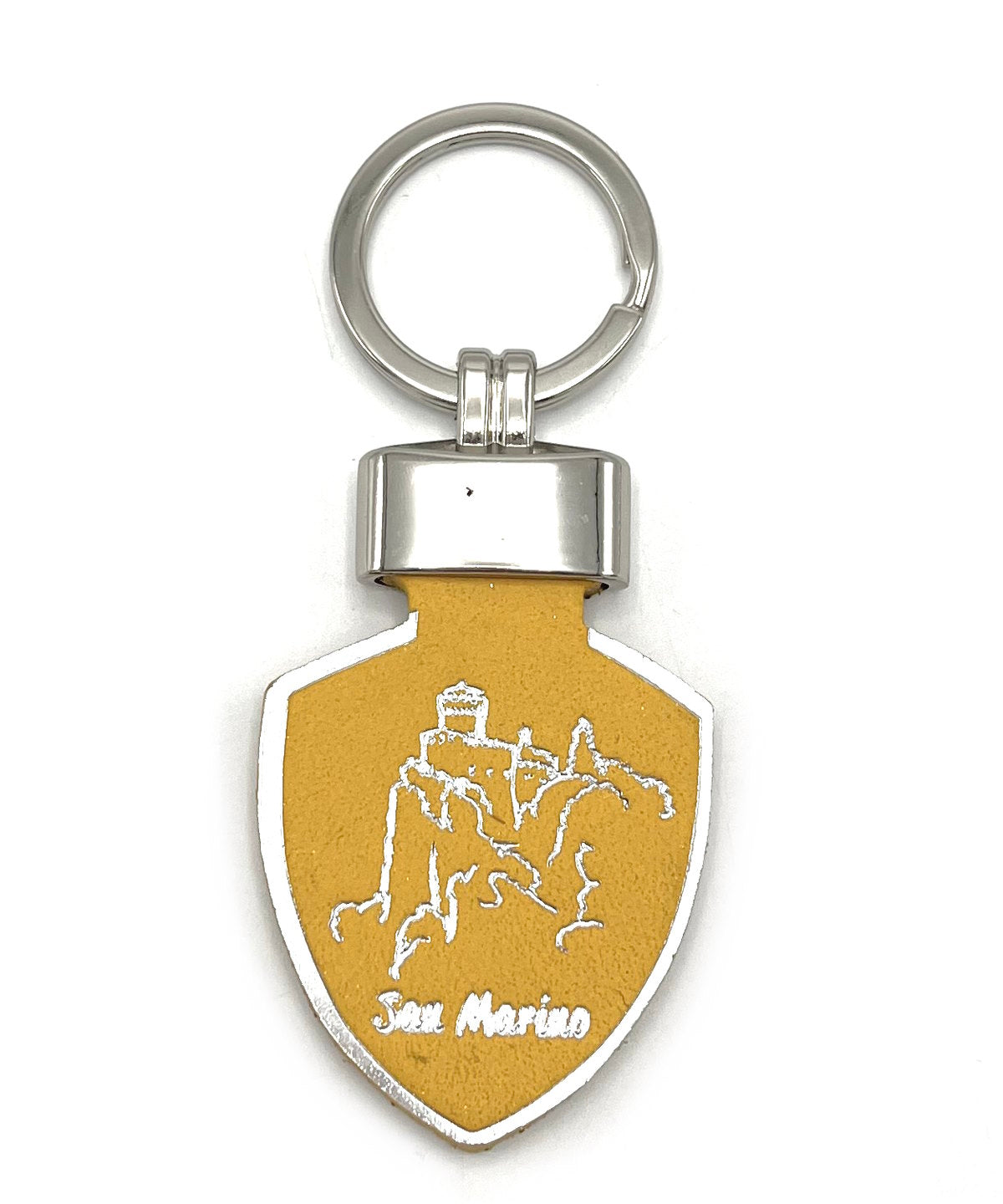 Genuine leather Keychain, Made in Italy, art. KSanMarino