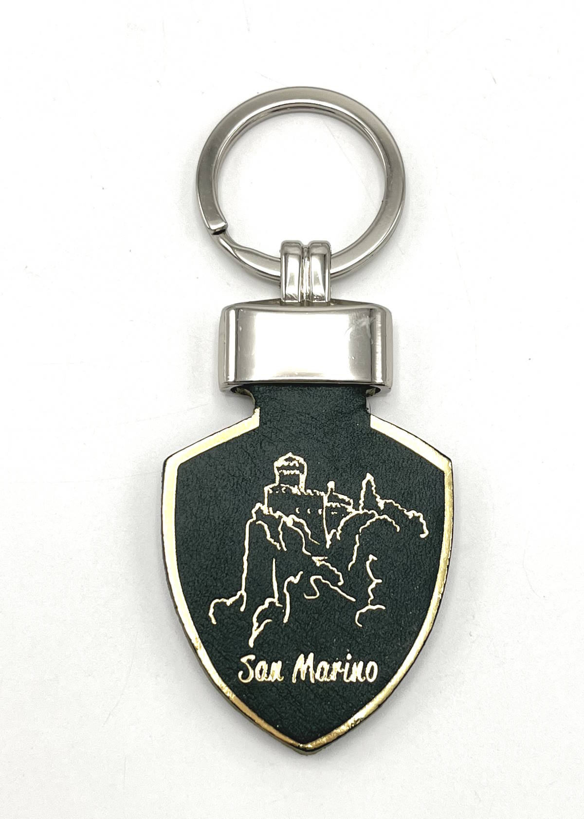 Genuine leather Keychain, Made in Italy, art. KSanMarino