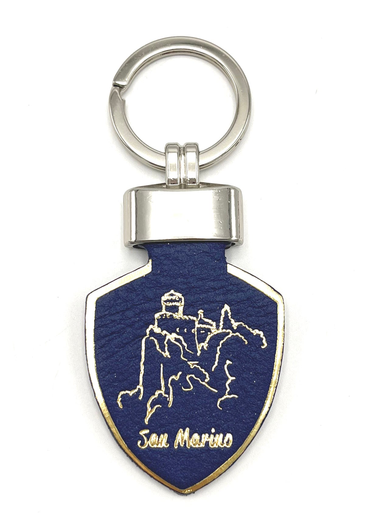 Genuine leather Keychain, Made in Italy, art. KSanMarino