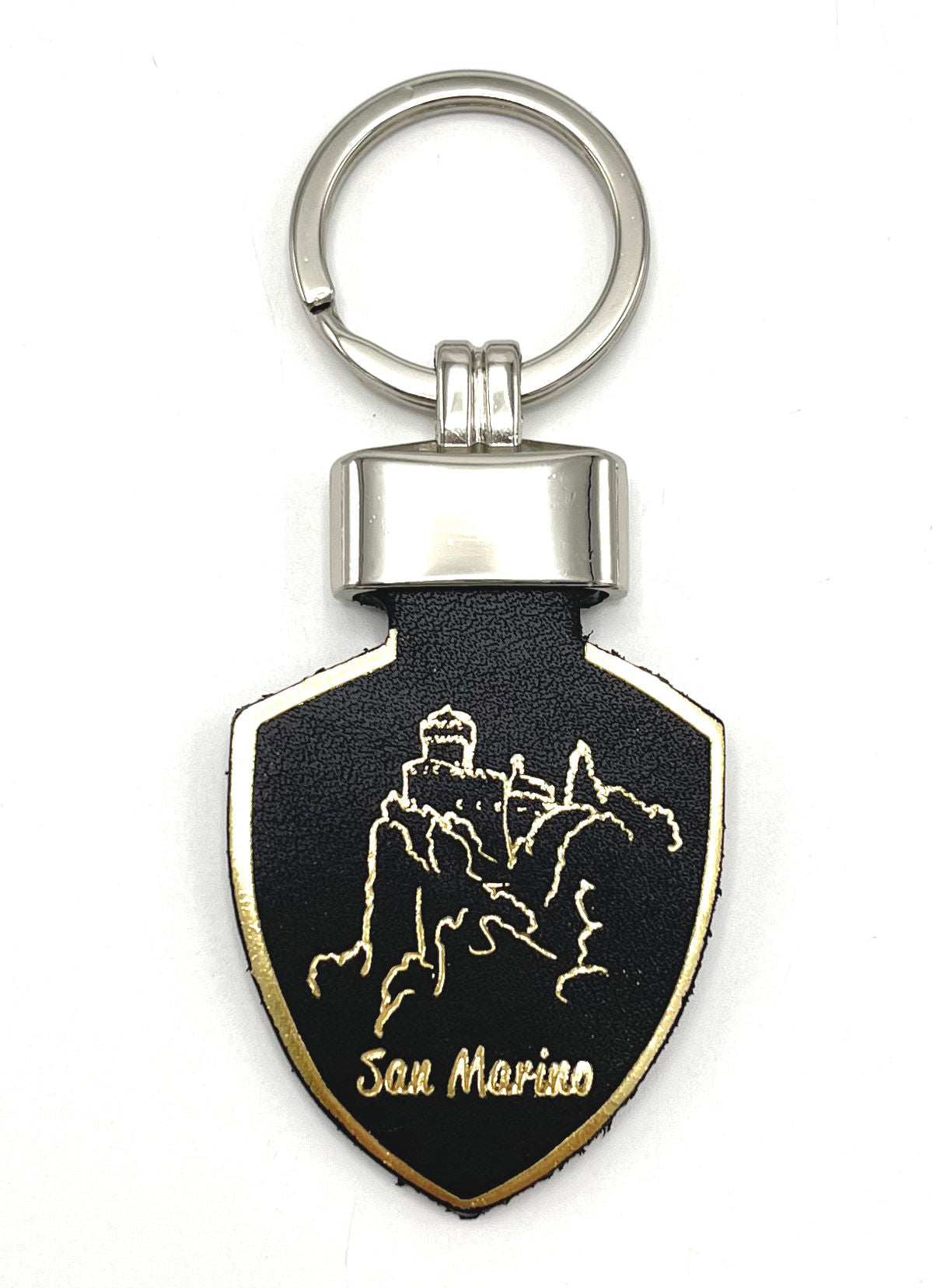 Genuine leather Keychain, Made in Italy, art. KSanMarino