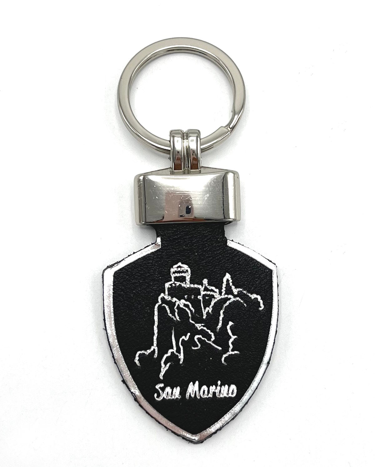 Genuine leather Keychain, Made in Italy, art. KSanMarino