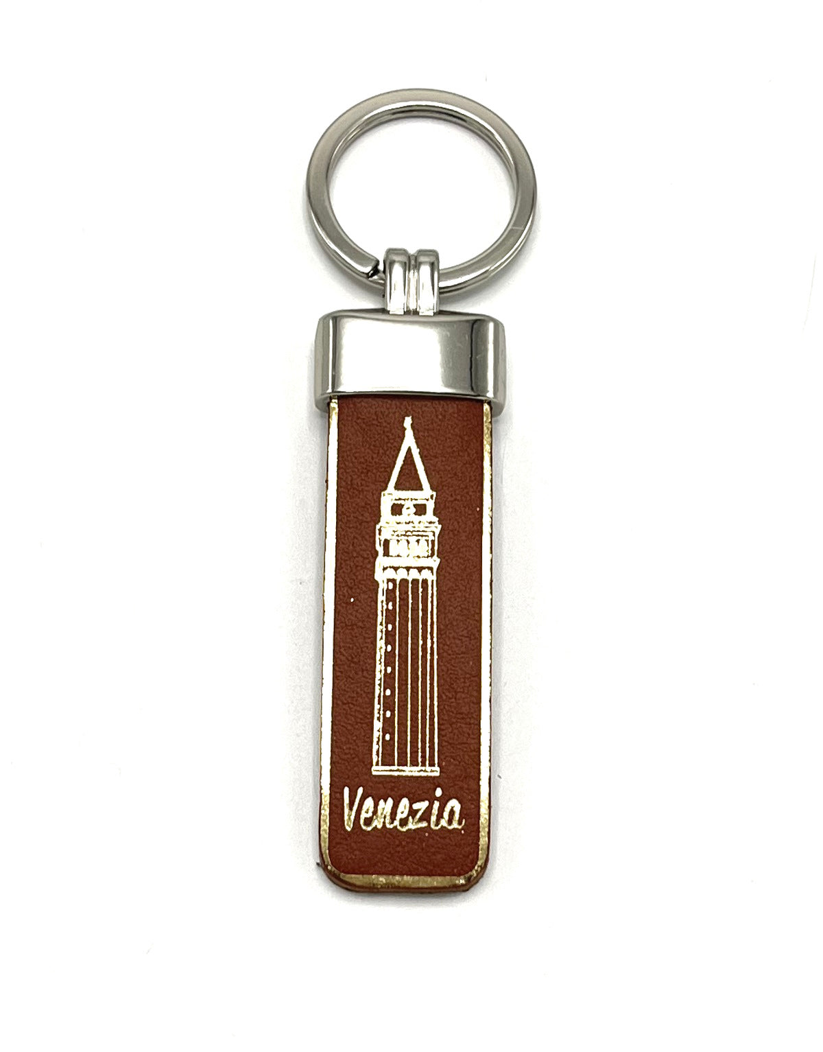 Genuine leather Keychain, Made in Italy, art. KVENEZIA4