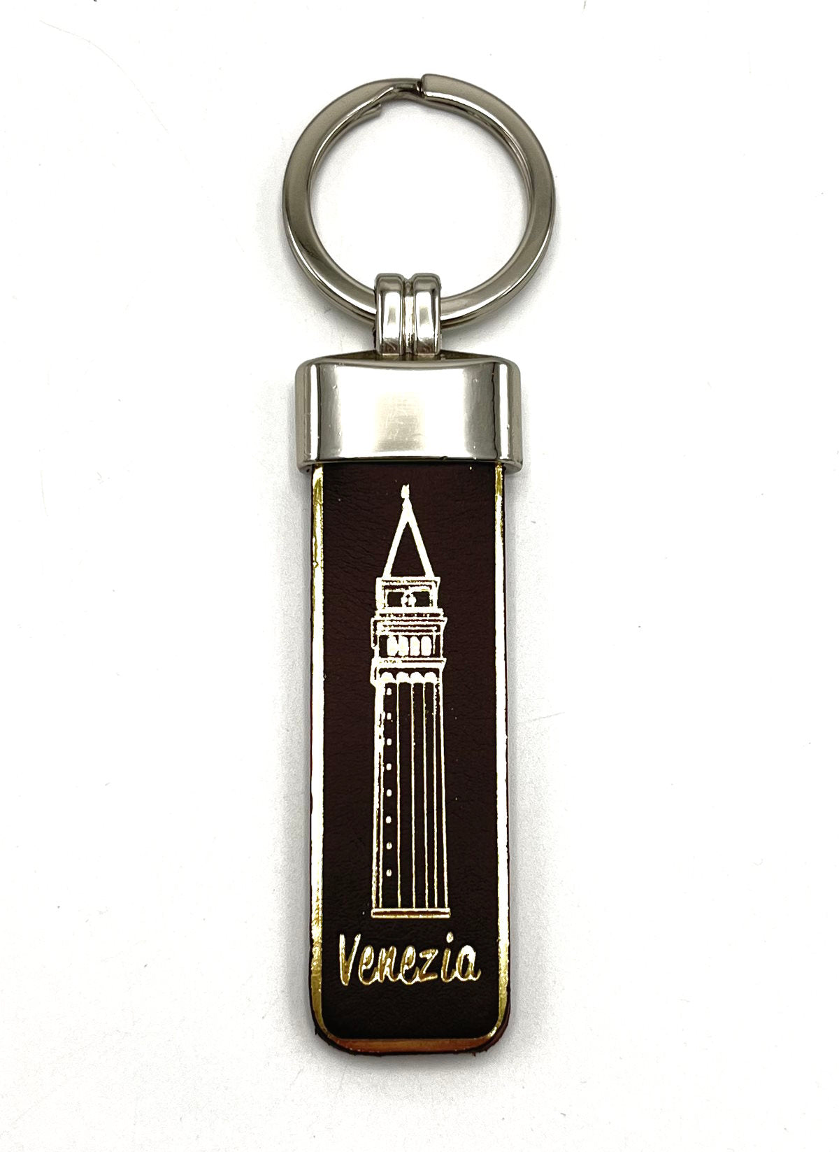 Genuine leather Keychain, Made in Italy, art. KVENEZIA4
