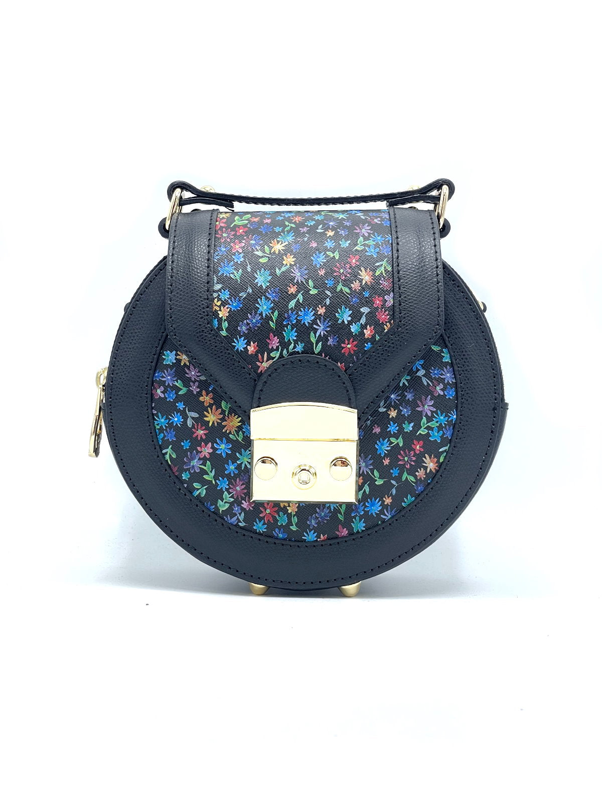 Printed palmellato genuine leather handbag for women art. 112320.412-3