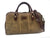 Hand buffered leather and canvas travel bag for men, Made in Italy, art.112255