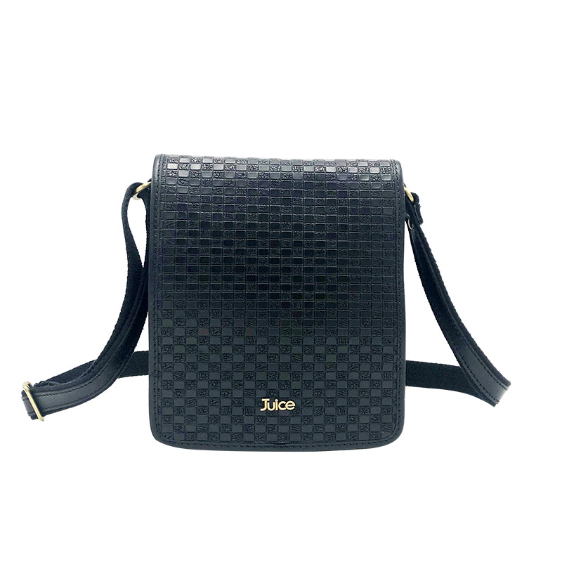 Borsa a tracolla in pelle tamponata a mano art.  112209